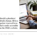 PIRB plumbers details update/renewal form