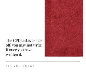 CPD once off test