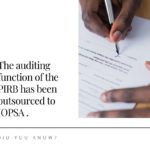 PIRB auditing fucntion IOPSA outsourced