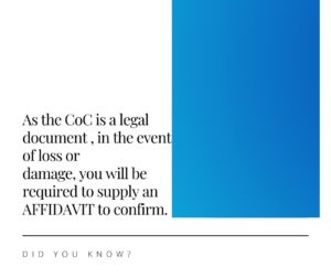PIRB CoC Affidavit