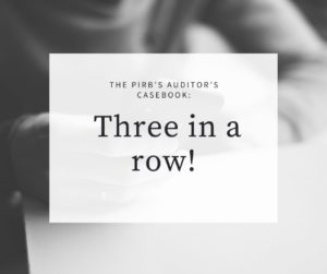 The PIRB Casebook Three in a row