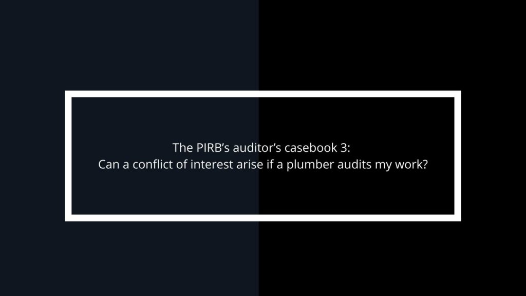 The PIRB's Auditor's Casebook 3