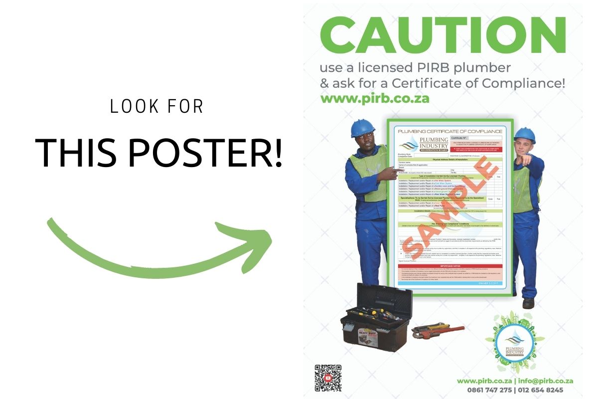 PIRB Licensed Plumber Sample Certificate